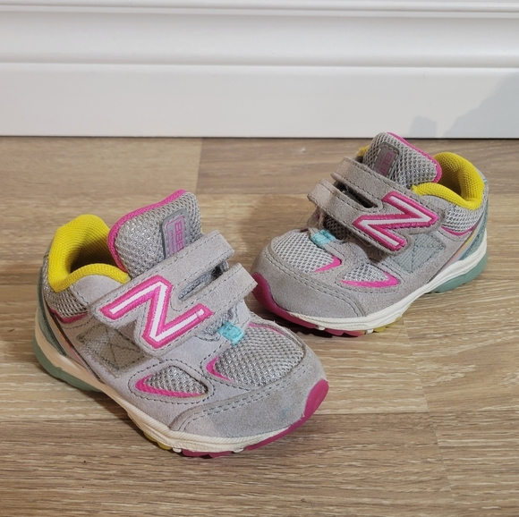 New Balance Other - New Balance Kids' Gray and Pink Sneakers